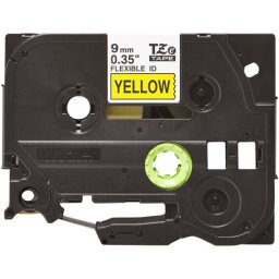 BROTHER P-Touch TZE-FX621 black on yellow 9mm