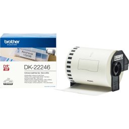 Консуматив Brother DK-22246 Continuous Paper Label Roll – Black on White, 103mm wide