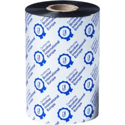 Консуматив Brother BWS-1D450-110 Standard Wax Thermal Transfer Black Ink Ribbon, 110mm x 450m (multi 8)