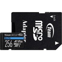Карта памет Team Group microSDXC 256GB V30 + SD Адаптер