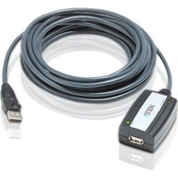 Удължителен кабел ATEN UE250, USB-A мъжко - USB-A женско , 5 м, USB 2.0, Черен