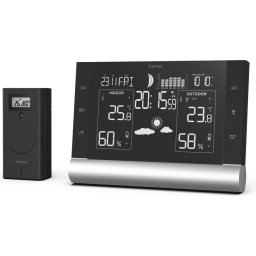 Електронна метеостанция HAMA Black Line Plus, Черна