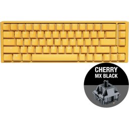 Геймърскa механична клавиатура Ducky One 3 Yellow SF 65%, Cherry MX Black