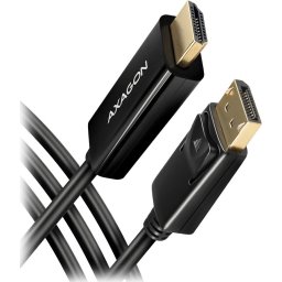 AXAGON DisplayPort > HDMI 1.4 cable 1.8m 4K/30Hz