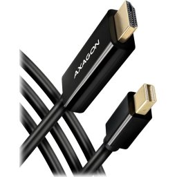 AXAGON Mini DP > HDMI 1.4 cable 1.8m 4K/30Hz