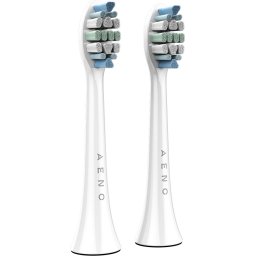 AENO Replacement toothbrush heads, White, Dupont bristles, 2pcs in set (for ADB0003/ADB0005 and ADB0004/ADB0006)