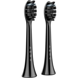 AENO Replacement toothbrush heads, Black, Dupont bristles, 2pcs in set (for ADB0004/ADB0006 and ADB0003/ADB0005)