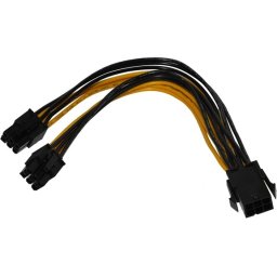 Преходник PCI-E Splitter 6pin -> 2x 6pin