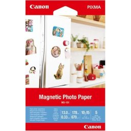 Хартия Canon Magnetic Photo Paper MG-101, 10x15 cm, 5 sheets