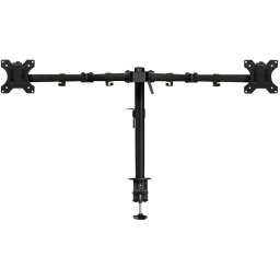 Стойка за 2 мониторa ACT AC8302, за бюро, Регулируема, 32", 2x8 кг, Черен