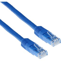 Мрежов пач кабел ACT U/UTP, CAT 6, RJ-45 - RJ-45, 3.0 m, Медни проводници, Син