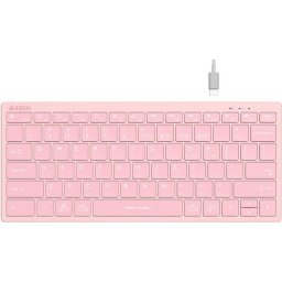 Безжична клавиатура A4TECH FBX51C FSTyler, Bluetooth, 2.4 GHz, USB-C, Кирилизирана, Розов