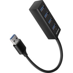 AXAGON HUE-M1AL - Miniature metal, 4x USB-A hub