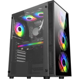 Кутия FSP CMT192 TG ATX Mid Tower, Черна