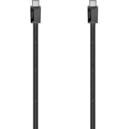 Кабел HAMA USB-C мъжко - USB-C мъжко, 0.75 м, 480Mb/s, USB 2.0, Черен