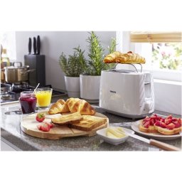 PHILIPS Daily Collection Toaster 8 settings Integrated bun warming rack Compact design