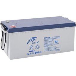Оловна Гелова Батерия за соларни системи RITAR (DG12-200) 12V/200Ah - 522x240x219 mm