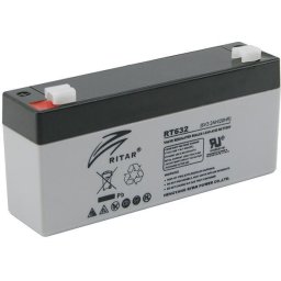 Оловна Батерия RITAR (RT632) AGM 6V/3.2Ah - 134x34x60 mm