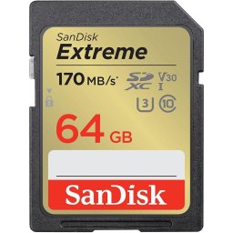 Карта памет SANDISK Extreme SDXC 64GB, UHS-I U3 V30