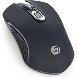 Геймърска мишка GEMBIRD MUSGW-6BL-01 6-button rechargeable wireless RGB gaming mouse Firebolt, черна