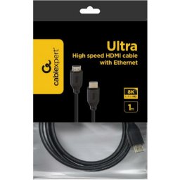 Кабел GEMBIRD Ultra High speed HDMI cable with Ethernet, 8K select series, 1 m
