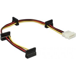 Кабел Power Molex 4 Pin > 4 x SATA 15 Pin, 40cm