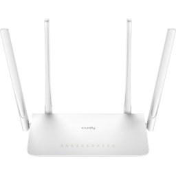 Безжичен рутер CUDY WR1300, Двубандов AC1200, 300+867 Mbps, DDR 128MB, Бял