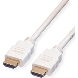 Cable HDMI M-M, v1.4, 1.5m,White,Roline 11.04.5704