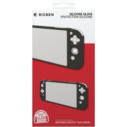 Силиконов защитен калъф Big Ben Silicon Glove, черен (Nintendo Switch OLED)