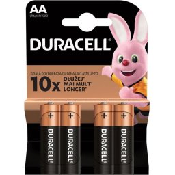 Алкална батерия DURACELL BASIC LR6 /4 бр. в блистер/ 1.5V