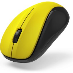 Hama MW-300 V2 оптична 3-бутонна безжична мишка, тиха, USB приемник, жълт