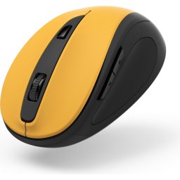 Безжична мишка Hama MW-400 V2, 6-бутонна, Ергономична, USB, Сигнално жълта