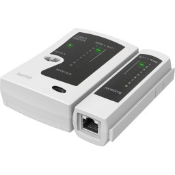 HAMA Тестер за мрежови кабели, за тестване на проводимост на 8p8c (RJ45), 6p6c или 6p4c