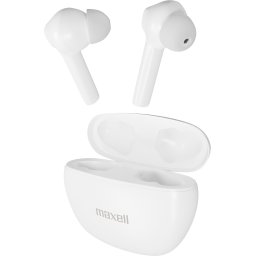 Блутут слушалки Maxell Dynamic, Докинг кутийка, True Wireless, Бял