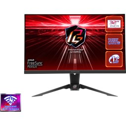 Геймърски Монитор ASRock PG32QF2B 32" QHD (2560X1440) Flat VA, 165Hz