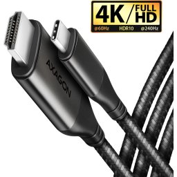 AXAGON RVC-HI2MC USB-C -> HDMI 2.0 adapter 4K/60Hz Aluminum, 1,8m cable