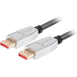 Кабел Lanberg display port cable M/M 20pin V1.4 8K 60Hz 1m, black