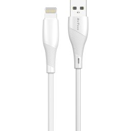 Кабел за данни DeTech DE-44i3, Lightning, 3.0m, Бял