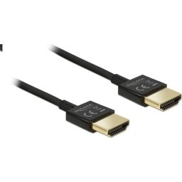 Кабел Delock HDMI-A мъжко - HDMI-A мъжко, Ethernet, 4K, 0.5 м, Черен