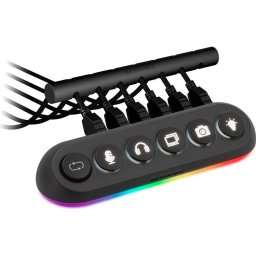 5 портов Хъб Streamplify HUB DECK 5, USB 3.0, RGB