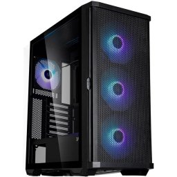 Кутия Zalman Z10 PLUS, Tempered Glass, RGB Mid-Tower Черна