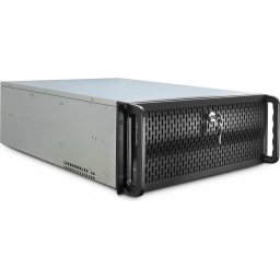 Кутия за сървър InterTech 4U-4129L - Mini ITX, mATX, μATX, ATX, SSI EEB, Чернa