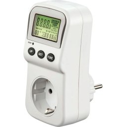 Уред за измерване на напрежение, разхода на ток и консумирана мощност Digital Бял
