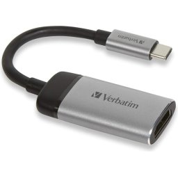 Адаптер Verbatim USB-C to HDMI 4K Adapter - USB 3.1 Gen 1/HDMI 10cm Cable