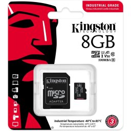 Карта памет Kingston Industrial microSDHC 8GB