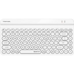 Безжична клавиатура A4tech Fstyler FBK30, Bluetooth, 2.4G, Стойка за телефон, Кирилизирана, Бяла