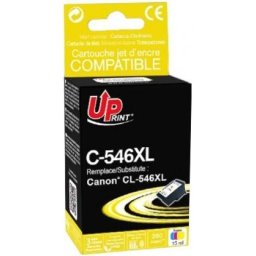Мастилница съвместима CANON CL-546XL, 15ml, C/M/Y