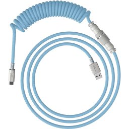 Кабел за клавиатура HyperX Coiled Cable USB-C Light Blue-White