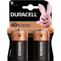 Алкална батерия DURACELL LR20 D /2 бр. в опаковка/ 1.5V