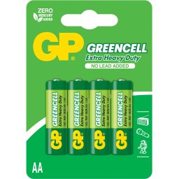 Цинк карбонова батерия GP R6 GREENCELL 15G-U4 /4 бр. в опаковка/ blister 1.5V